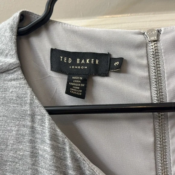 Gray Embellished Top with Pink Skirt (Dress) - Picture 3 of 3